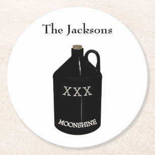 Fun Moonshine Bar Coasters