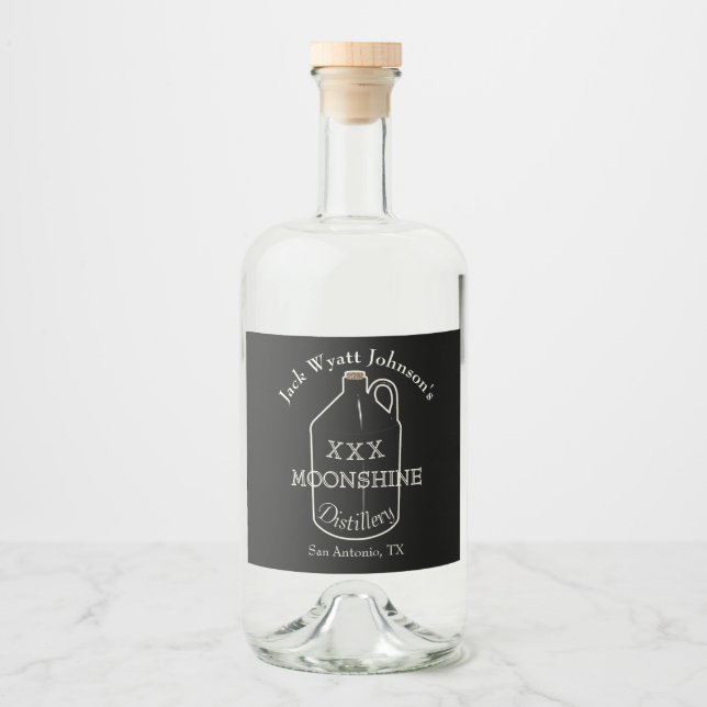Fun Moonshine Label For Your Bottles (Front)
