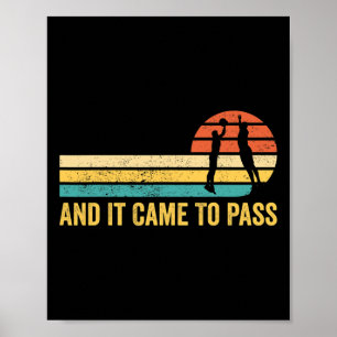 Fun Mormon Missionary Lds Bysketbyll And It Came T Poster