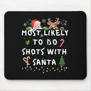 Fun Most Likely To Funny Story Christmas Pyjamas F Mouse Mat