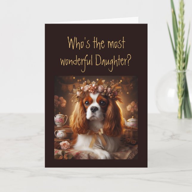 Fun Most Wonderful Daughter? Birthday  Card (Front)