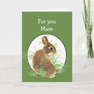 Fun Mother's Day All Ears Cute Bunny Rabbit Card