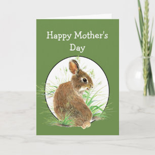 Fun Mother's Day All Ears Cute Bunny Rabbit Card