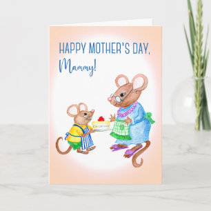 Fun Mother's Day for Mammy with Cute Mice Card