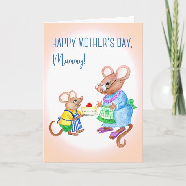 Fun Mother's Day for Mummy with Cute Mice Card (Front)
