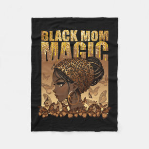 Fun Mothers Day Mama Mum African American Fleece Blanket