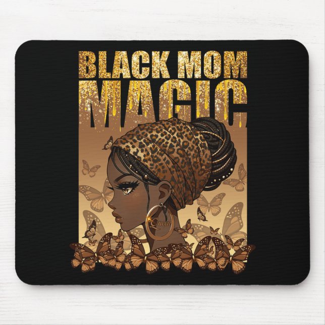 Fun Mothers Day Mama Mum African American  Mouse Mat (Front)