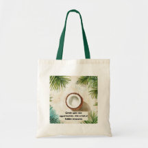 Fun & Motivational Coconut Print Cushion