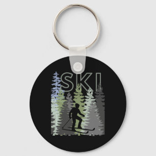 Fun Mountain Adventure Ski Squad Winter Sport Ski  Key Ring