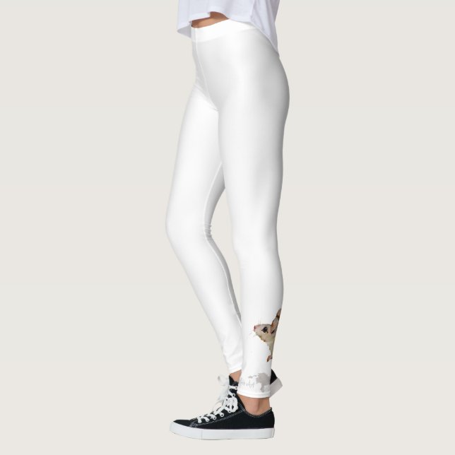 Fun Mouse Art on Leggings-Great Workout Wear! Leggings (Left)
