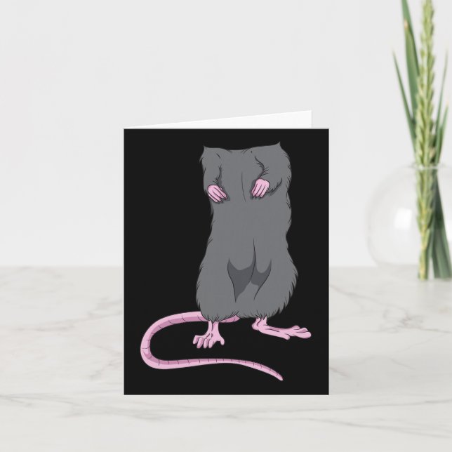 Fun Mouse Headless Halloween Rat Body Easy Costume Card (Front)