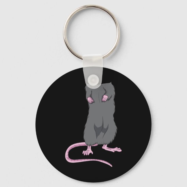 Fun Mouse Headless Halloween Rat Body Easy Costume Key Ring (Front)