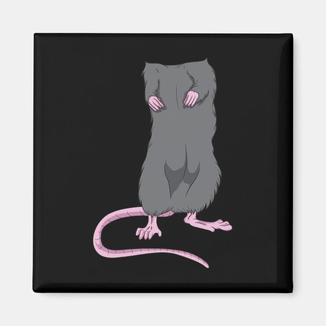 Fun Mouse Headless Halloween Rat Body Easy Costume Magnet (Front)