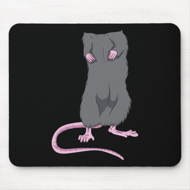 Fun Mouse Headless Halloween Rat Body Easy Costume Mouse Mat (Front)