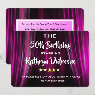 Fun Movie Parody Birthday Party Invitation