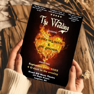 Fun Movie Theatre Poster Theme Wedding