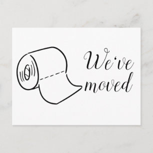 Fun Moving Home New Address Postcard