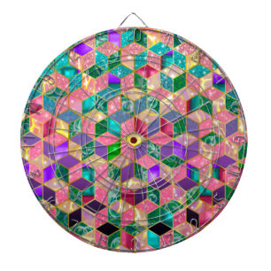Fun Multi-Mixed Diamond-Shaped Hexagon Dartboard