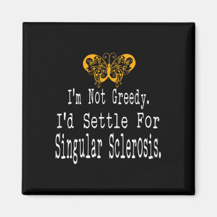 Fun Multiple Sclerosis Awareness Butterfly Support Magnet