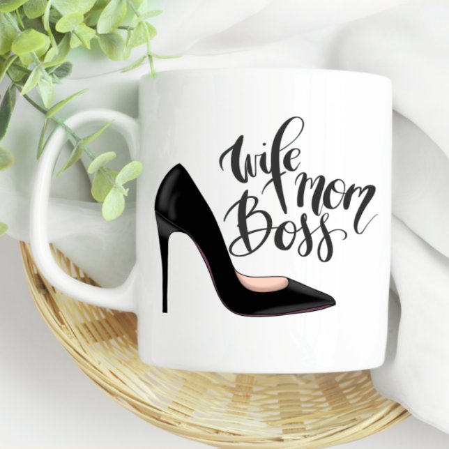 Fun Mum Boss Wife Mum Boss Coffee Mug (Creator Uploaded)
