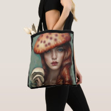 fun mushroom hunting vintage style