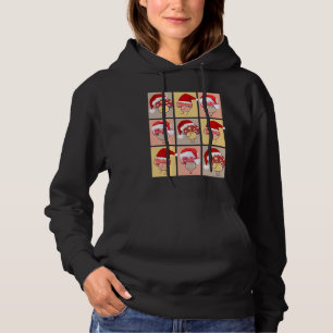 Fun Mushroomcore Santa Christmas Mushrooms Hoodie