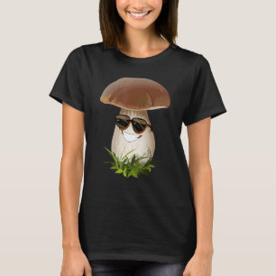 Fun Mushrooms Foraging Mycology Fungi Happy Mushro T-Shirt