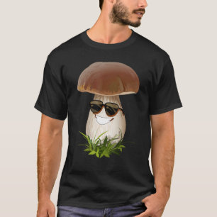 Fun Mushrooms Foraging Mycology Fungi Happy Mushro T-Shirt