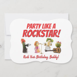 Fun music birthday card friend buddy food pun vege