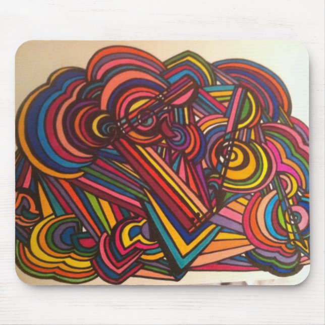 Fun music design for this mouse pad!! mat (Front)