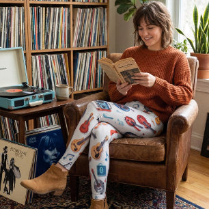 Fun Music Lover - Colourful Musical Instruments Leggings