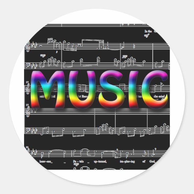 Fun Music Stickers and Cards (Front)