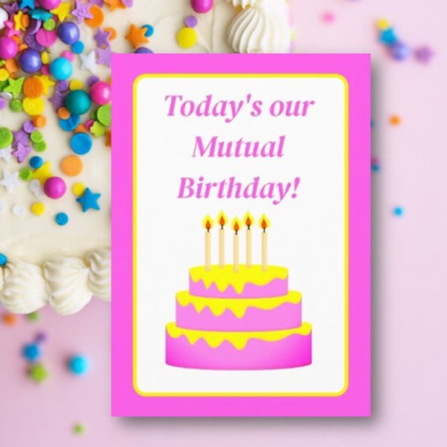 Fun Mutual Birthday Greeting Card (Creator Uploaded)