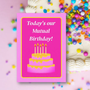 Fun Mutual Birthday Greeting Card