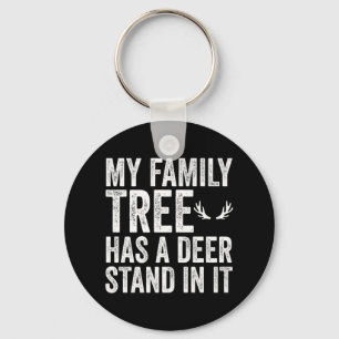 Fun my family tree has a deer stand in it hunter h key ring
