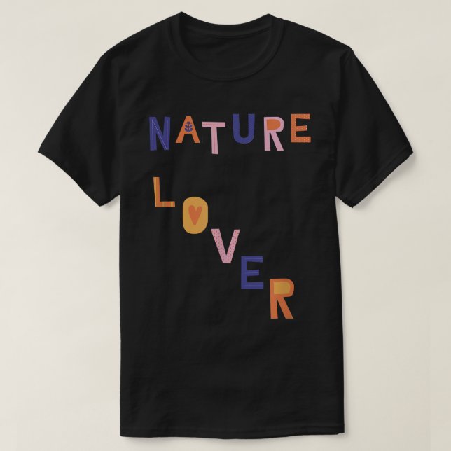 Fun Nature Lover for Campers Outdoorsy Hikers Bike T-Shirt (Design Front)