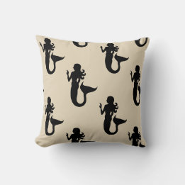 fun nautical MERMAID pattern design | Cushion