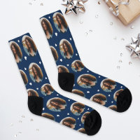 Fun Navy Custom Girlfriend Photo Heart