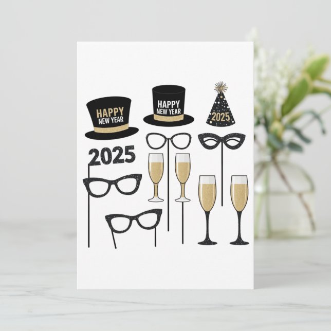 Fun New Year’s Eve Invitation (Standing Front)