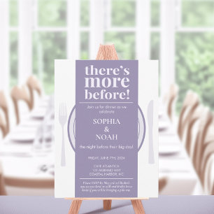 Fun Night Before Dinner Invitation Dusty Lilac