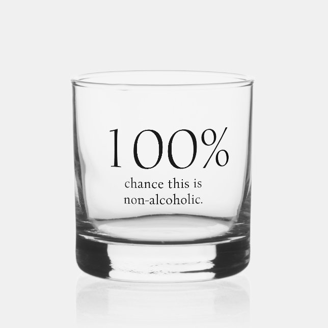 Fun Non-alcoholic  Whiskey Glass (Front)