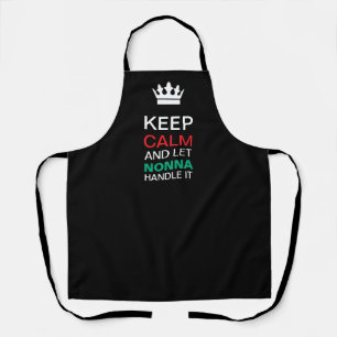Fun Nonna Apron Black Cooking