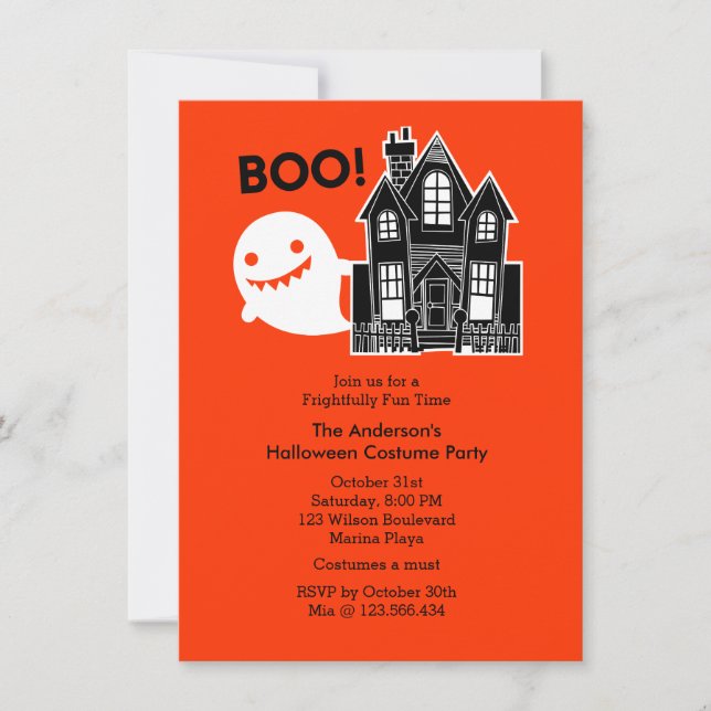 Fun Not So Scary Halloween Party Invitation (Front)
