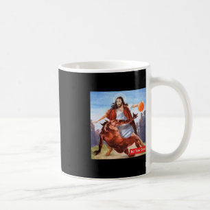 Fun Not Today Satan Jesus Crossover Basketball  Coffee Mug