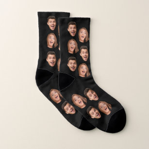 Fun Novelty Face Photo Custom Wedding Groom Humour Socks