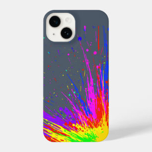 Fun Novelty Paint Explosion Dripping Down Spilled  iPhone 14 Case