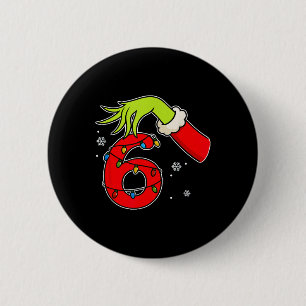 Fun Number 6 Christmas 67 Six Seven Meme Xmas Men Cm Round Badge