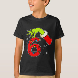 Fun Number 6 Christmas 67 Six Seven Meme Xmas Men T-Shirt