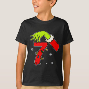 Fun Number 7 Christmas 67 Six Seven Meme Xmas Men  T-Shirt