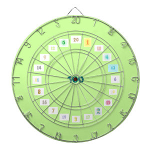 Fun Numbers in Colours Dart Board